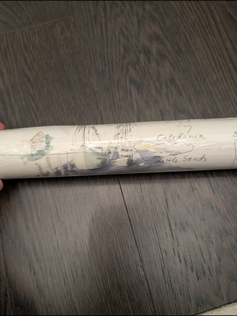 Vintage Ralph Lauren Classics Nantucket Coastal Map Wallpaper LCW22205W Sealed